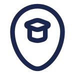 Map Point School SVG Icon
